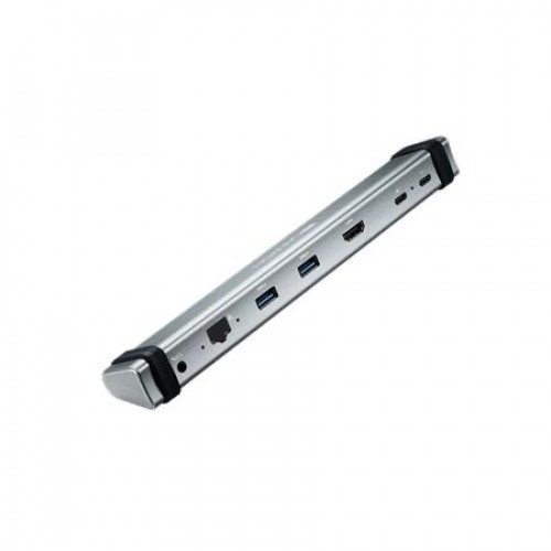 USB elosztó-HUB/dokkoló USB-C/USB 3.0/HDMI/Ethernet/audio Canyon DS-6