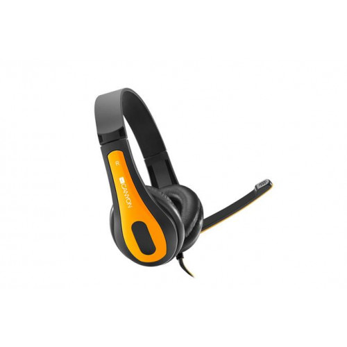 Fejhallgató mikrofon Canyon HSC-1 fekete-sárga